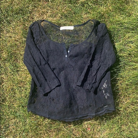 Abercrombie & Fitch Lace Blouse - Picture 1 of 9